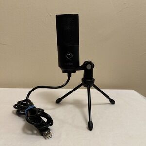FIFINE USB CONDENSER MICROPHONE | K669B | BLACK Tested and working